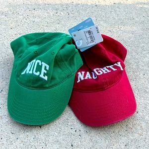 Set of 2 “Naughty” and “Nice” Hats - Festive or Fun!